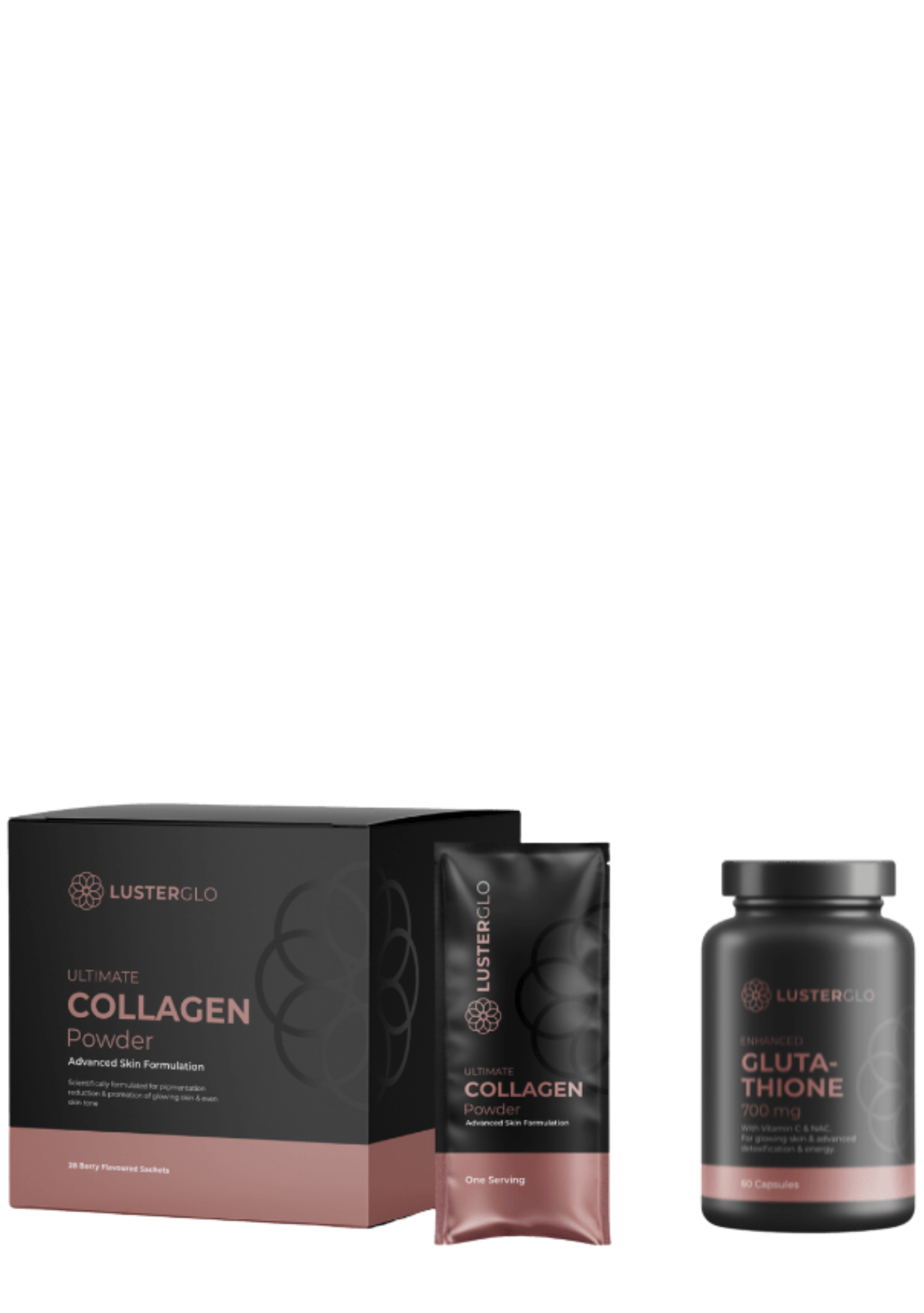 LusterGlo® Home Care Bundle: Collagen & Capsules